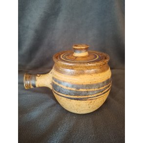 Keramik krukke m. l�g