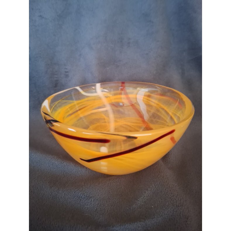 Kosta Boda sk�l orange