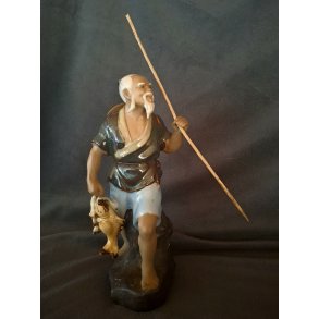 Kinesisk fiskermand i porcel�n