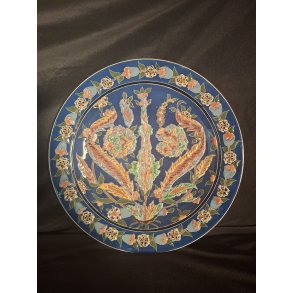 Tyrkisk platte i porcel�n