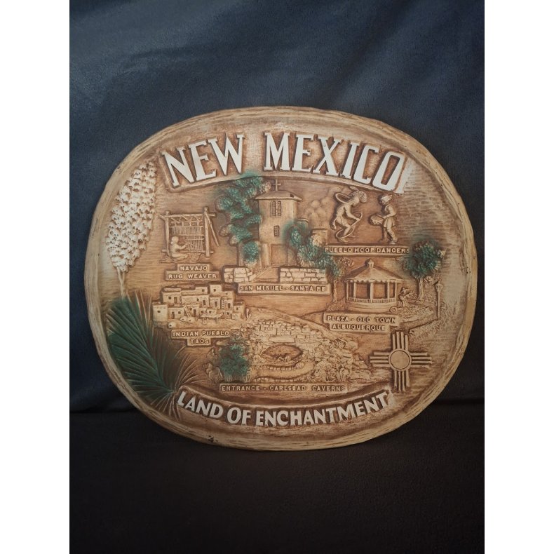 New Mexico Souvenir plade