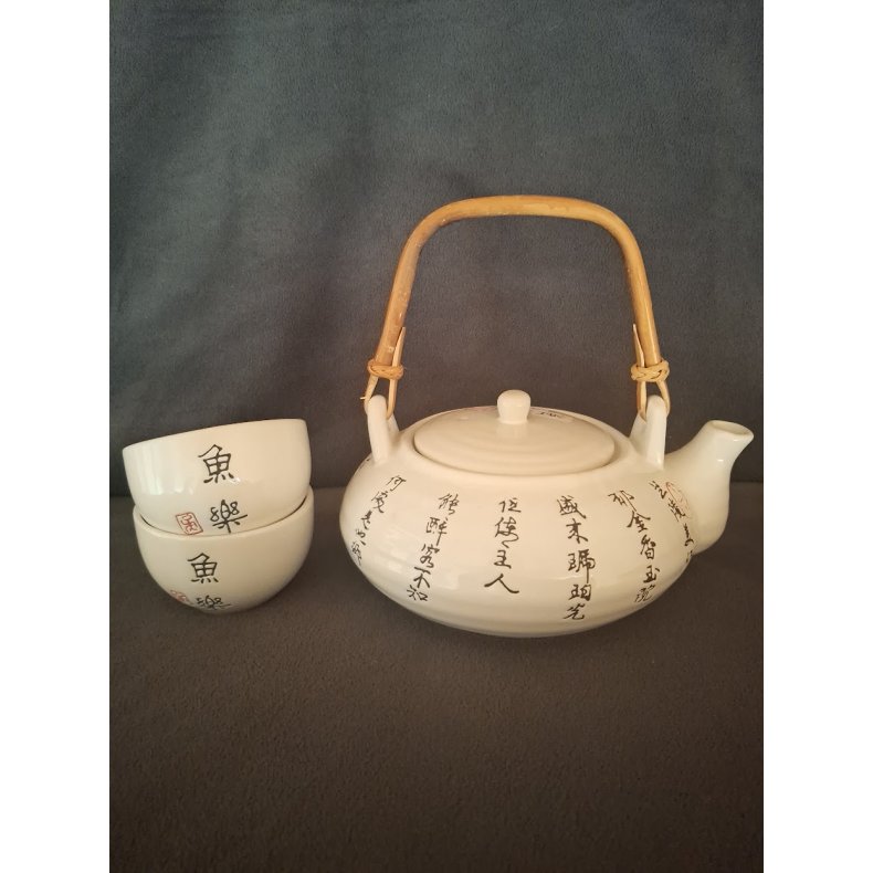 Asiatisk tekande med 2 kopper