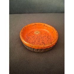 Lille orange keramik sk�l