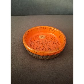 Lille orange keramik sk�l