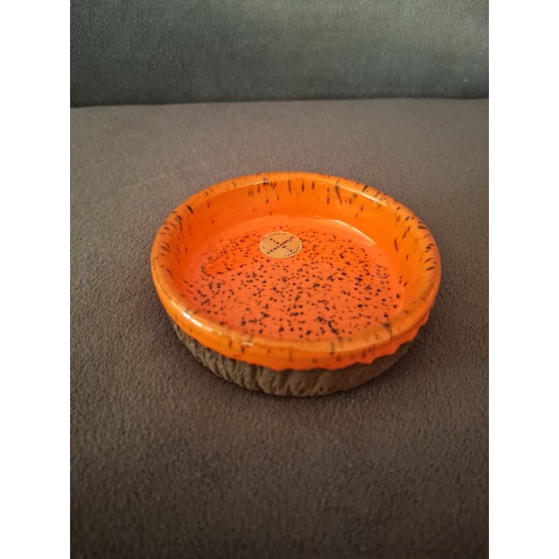 Lille orange keramik sk�l