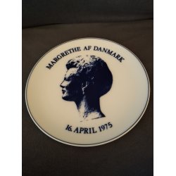 Dronning Margrethe II af Danmark platte